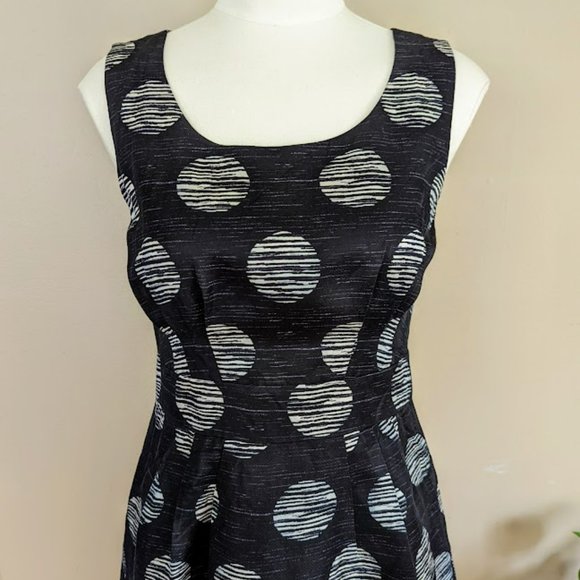 Banana Republic Polk Dot Cocktail Dress - Size 4P - Picture 2 of 10